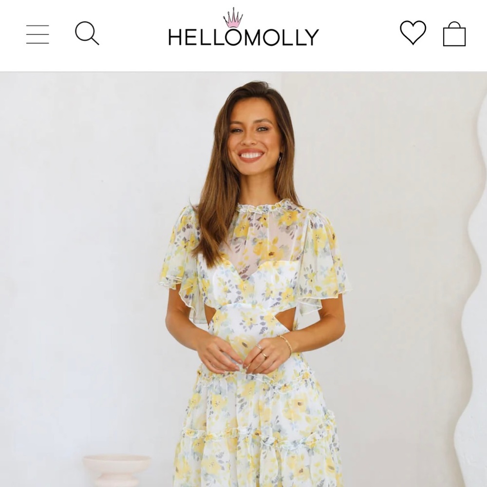 HELLO MOLLY Always Be There Yellow Dress BRAND NEW